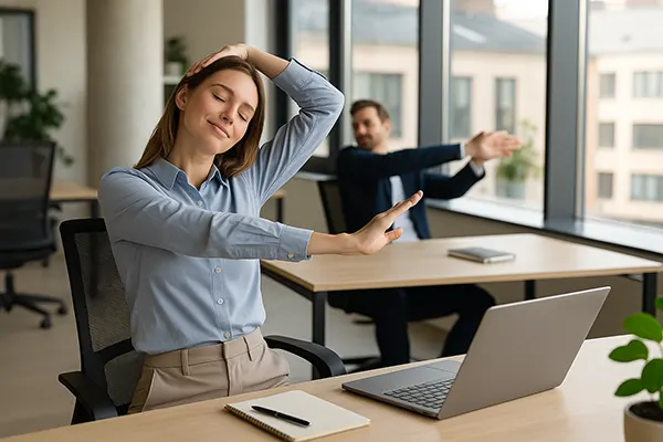 Quick desk exercises